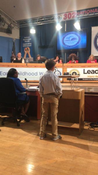 "Speak for the Trees" School Board Comment